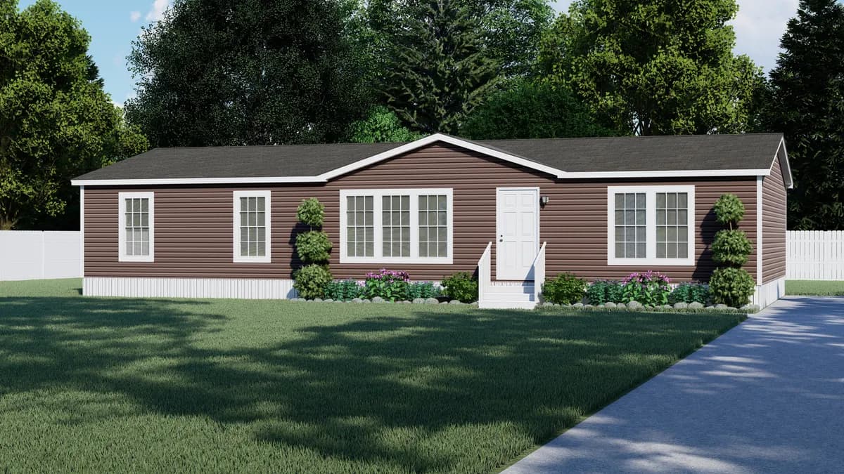 The stark hero, elevation, and exterior home features