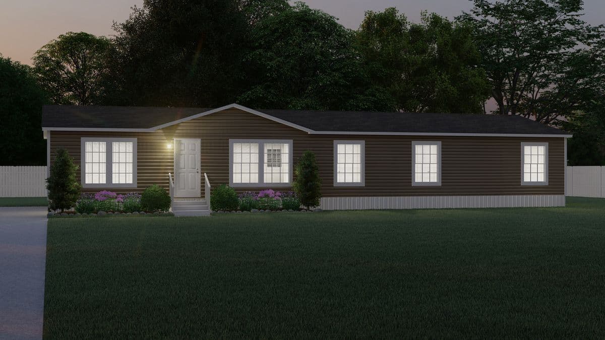 The tyra ii elevation and exterior home features