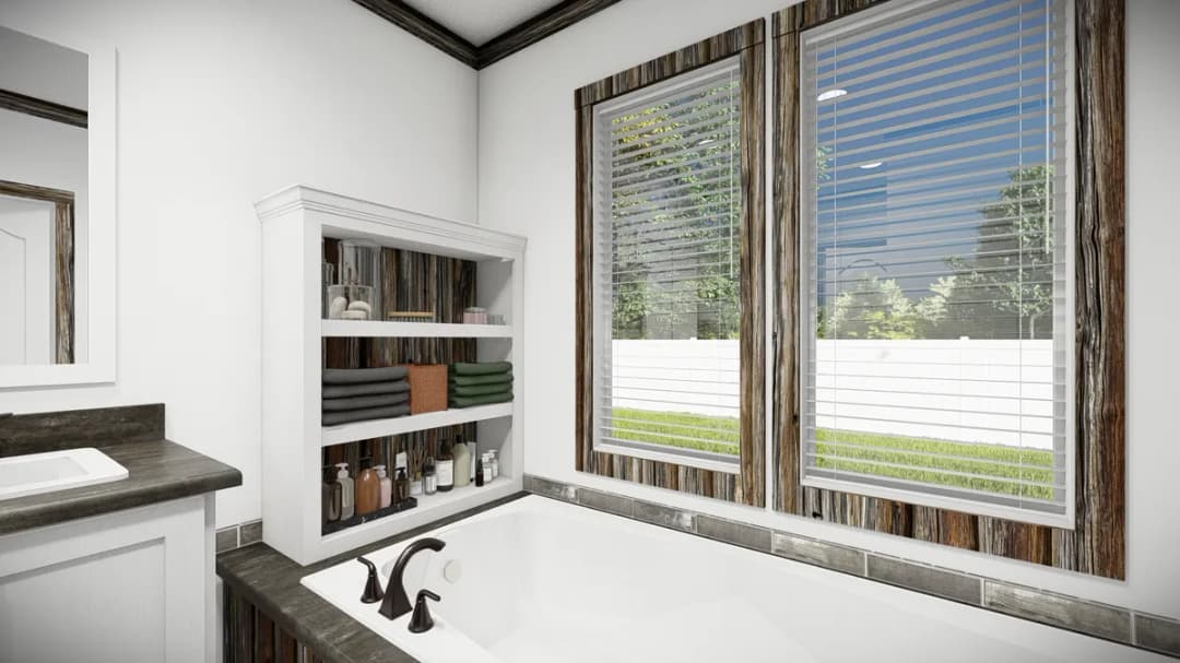 The bandit bathroom home features