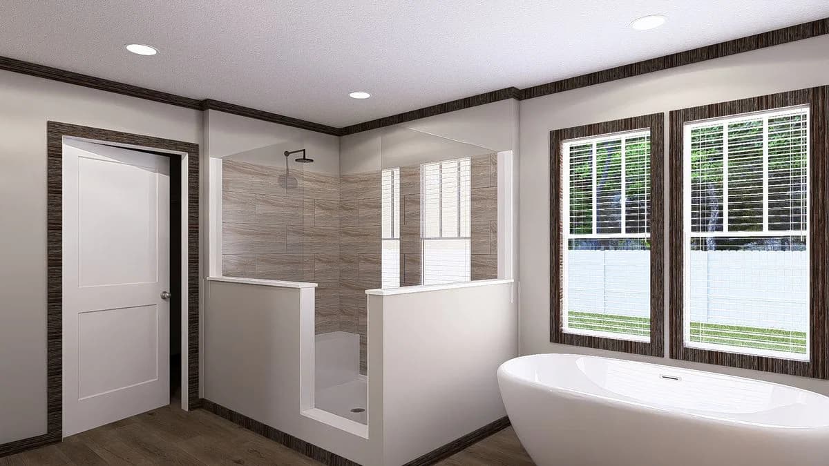 The jackson bathroom home features