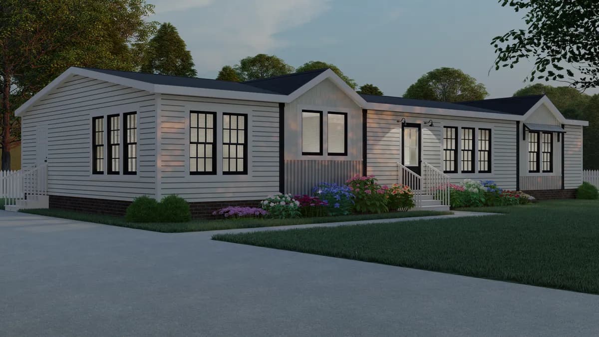 The liza jane elevation and exterior home features