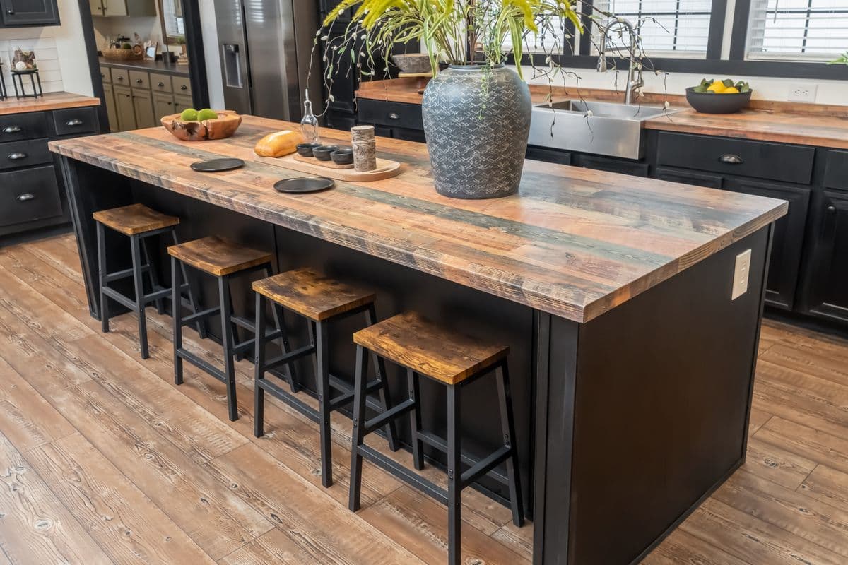 The mill house kitchen home features