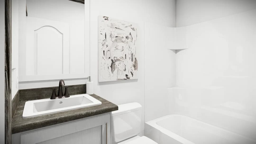 The bandit bathroom home features