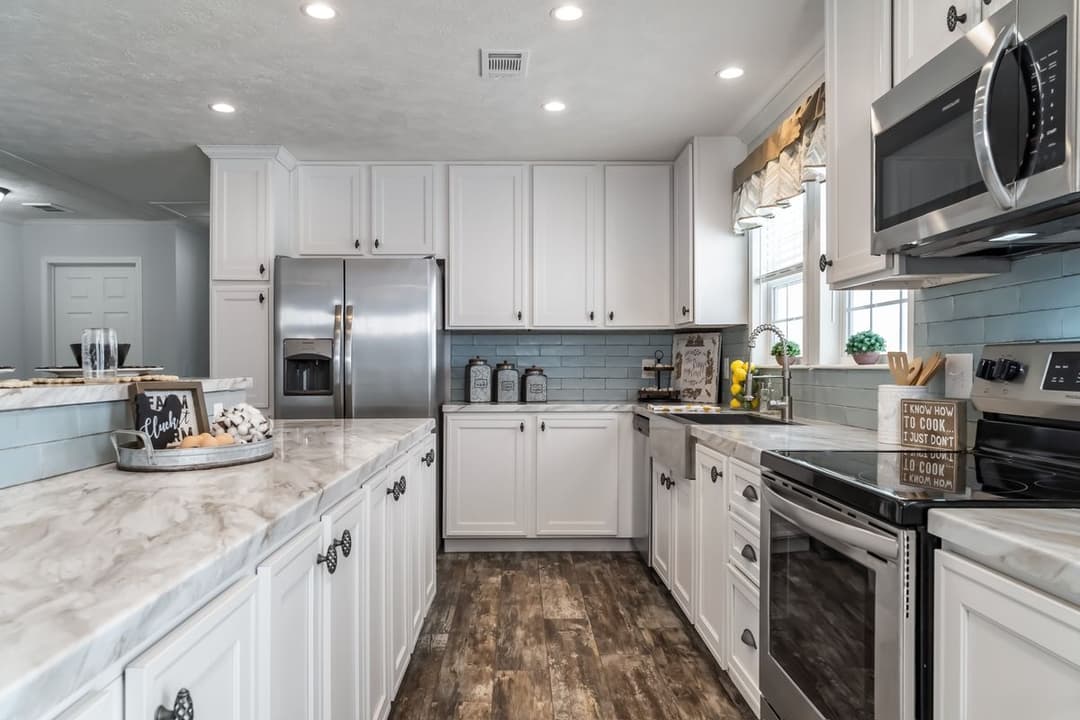 The leahy kitchen home features