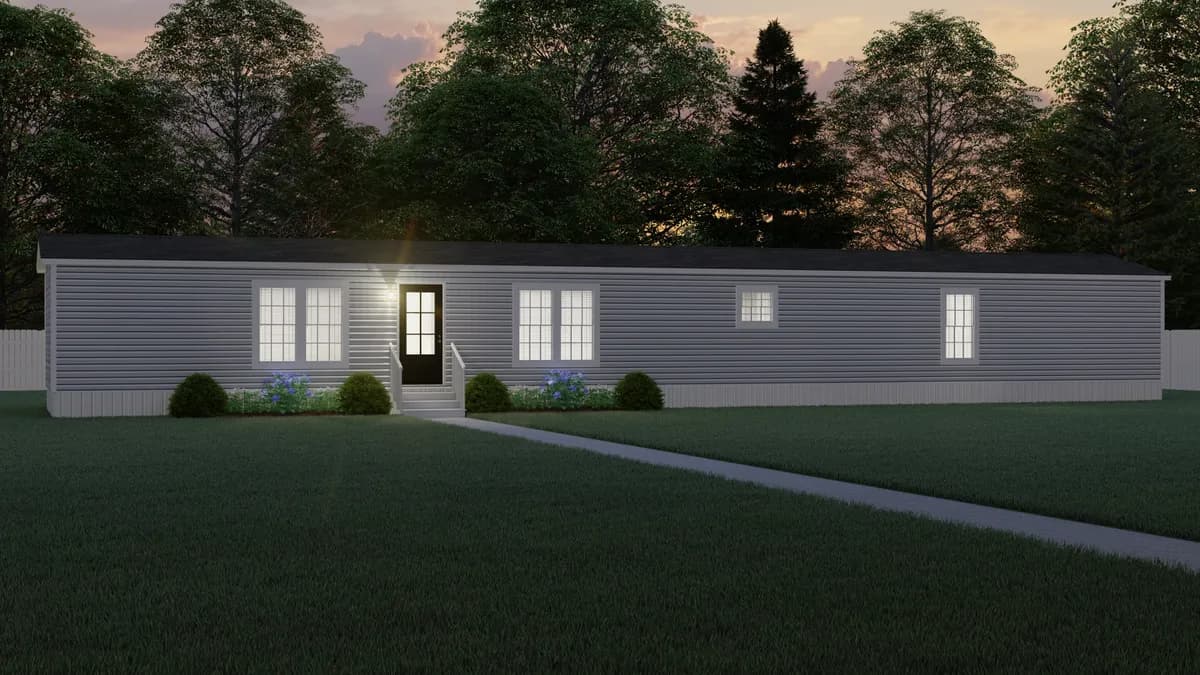 The bobby jo elevation and exterior home features