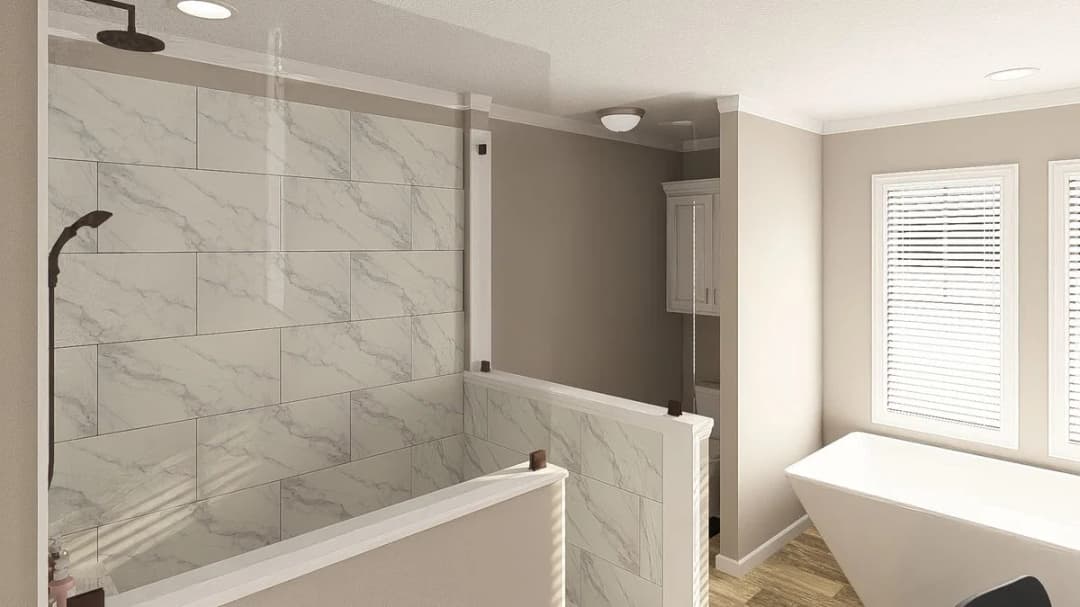 The big easy bathroom home features