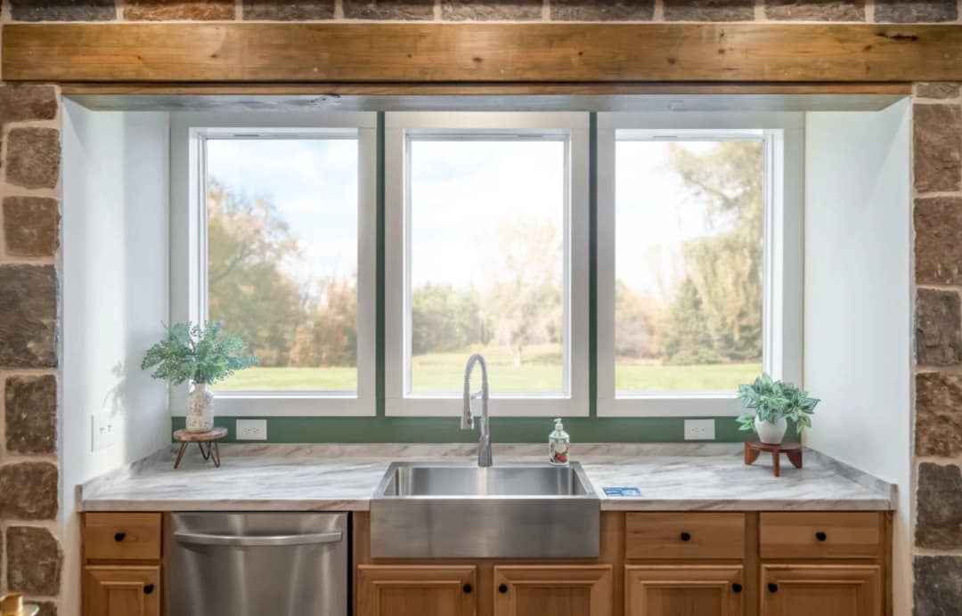The rocking chair kitchen home features