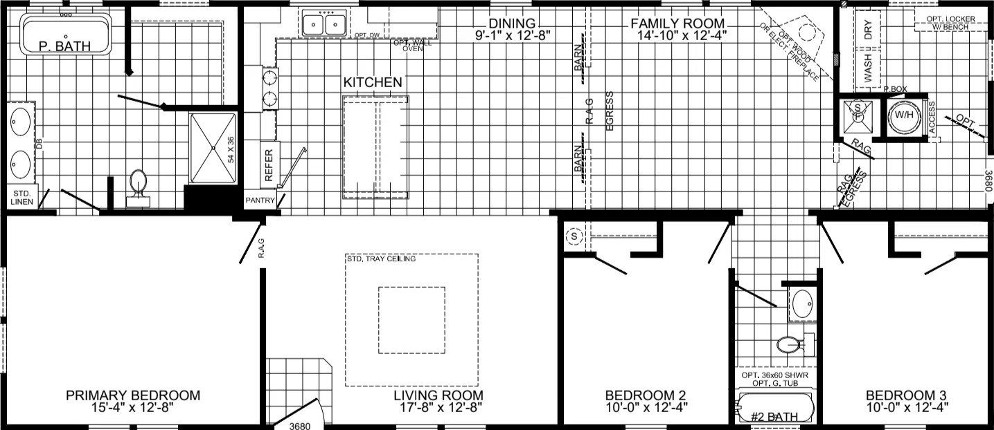 Freedom 2860520 floor plan home features