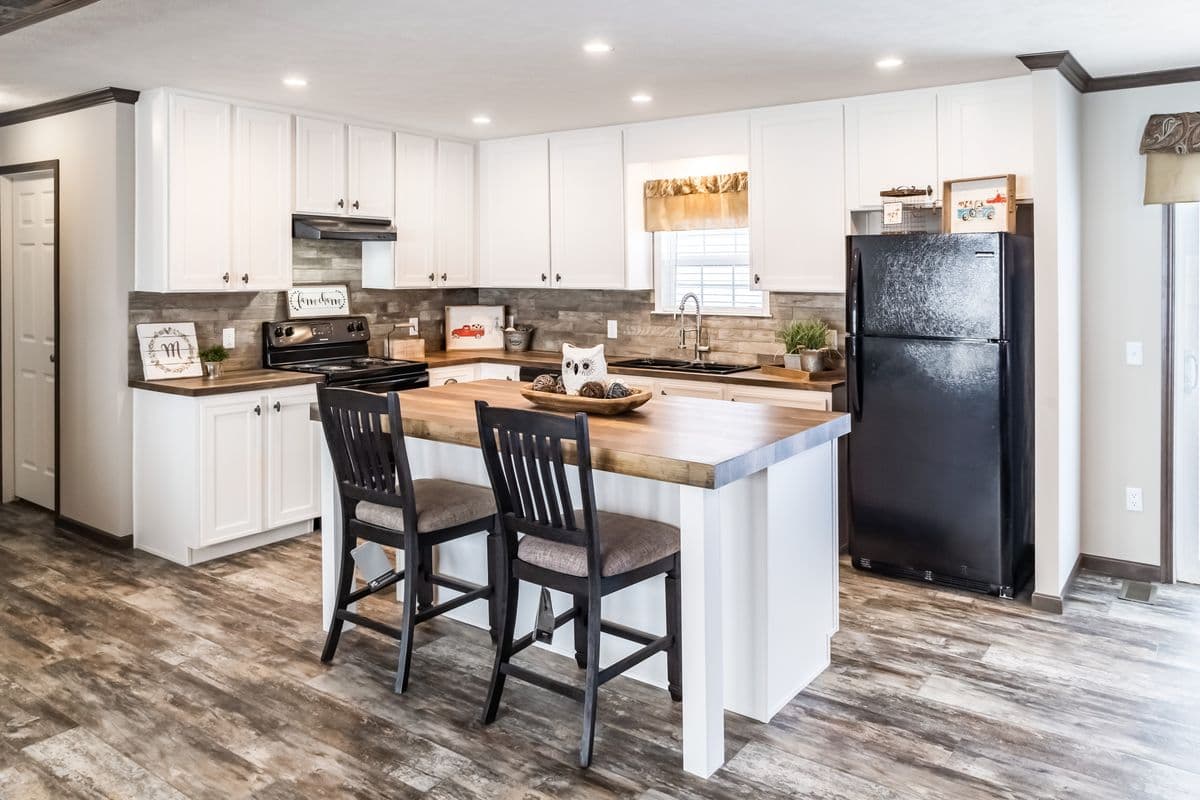 The stark kitchen home features